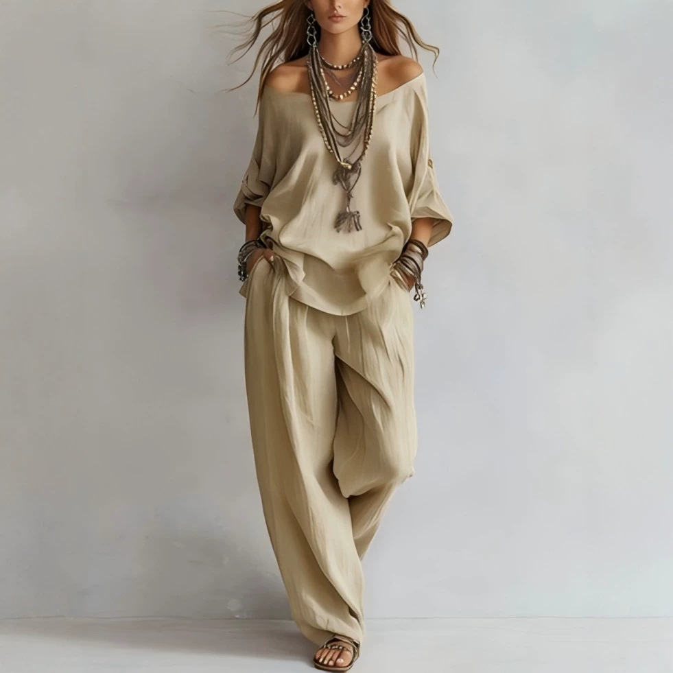 Casual Loose Linen Seven Sleev - огляд і ціна Linen Pant Wide