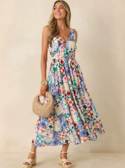 Summer 2026 Large Size Floral  - огляд і ціна Linen Dress Wrap