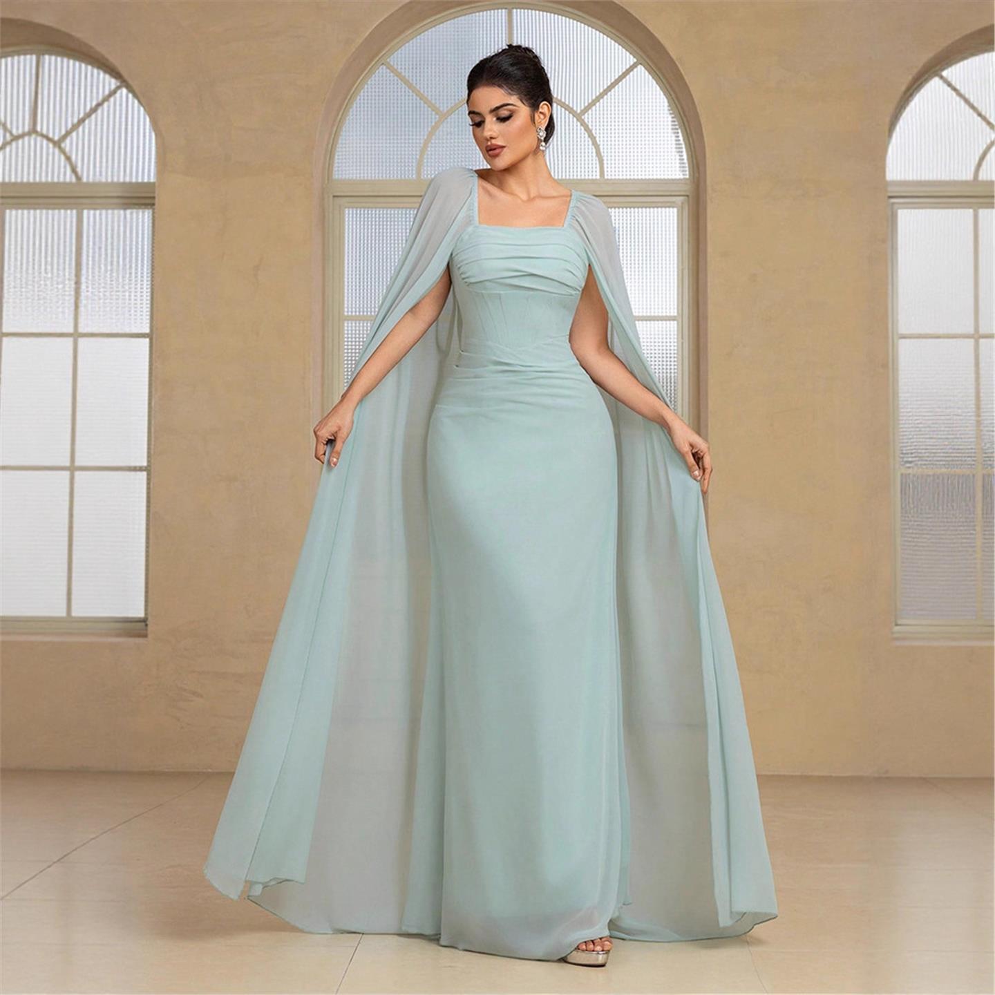 Elegant Long Evening Dress Pur - огляд і ціна Linen Dress Wrap