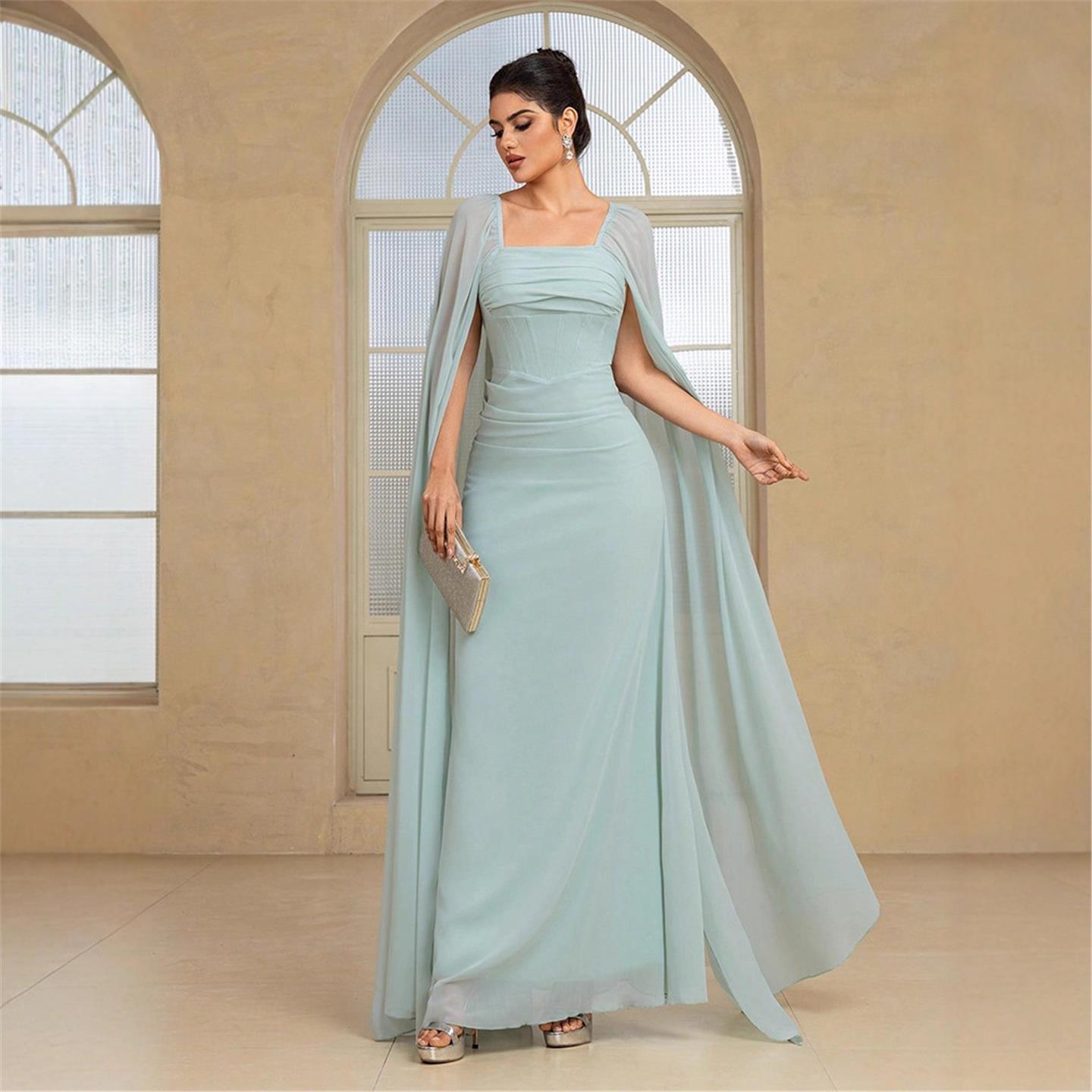 Elegant Long Evening Dress Pur - огляд і ціна Linen Dress Wrap